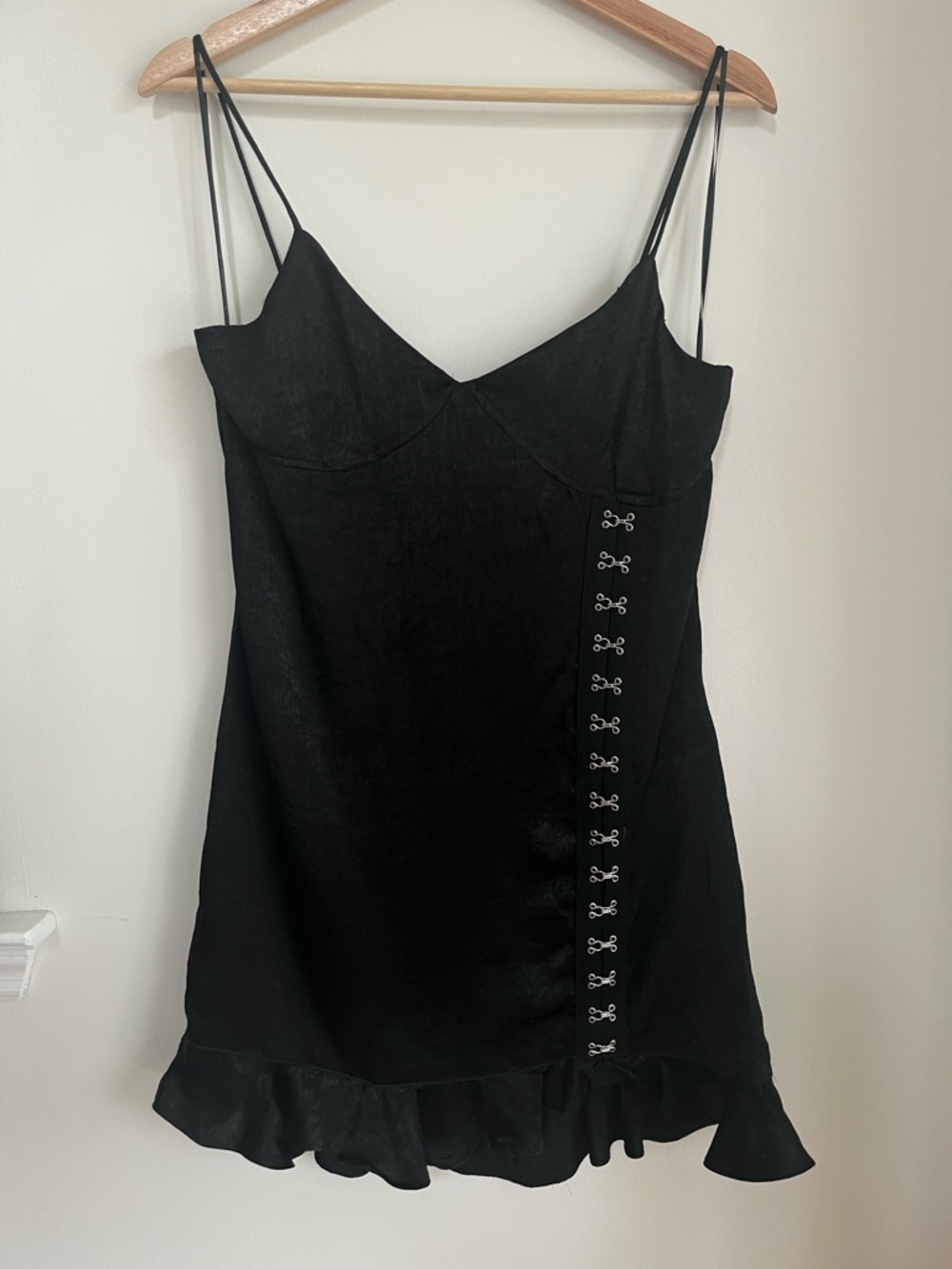 12th Tribe black mini dress